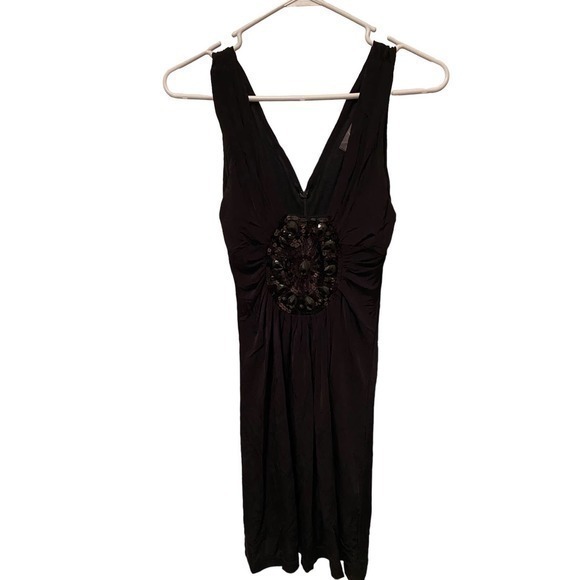 Twenty One Black Sleeves Sequin Medallion Party Dress Y2k  Size S NWT‎ - Picture 10 of 11